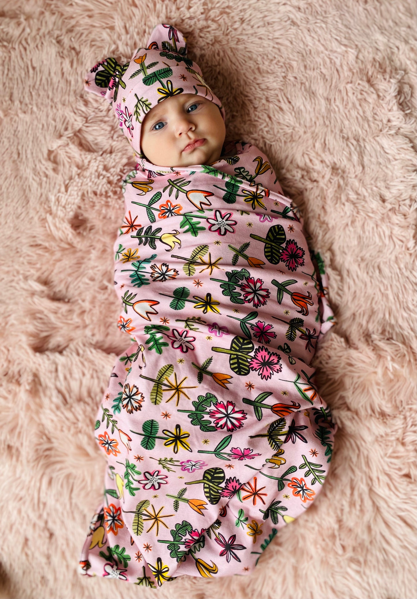 PINK BLOOMS RECEIVER SET