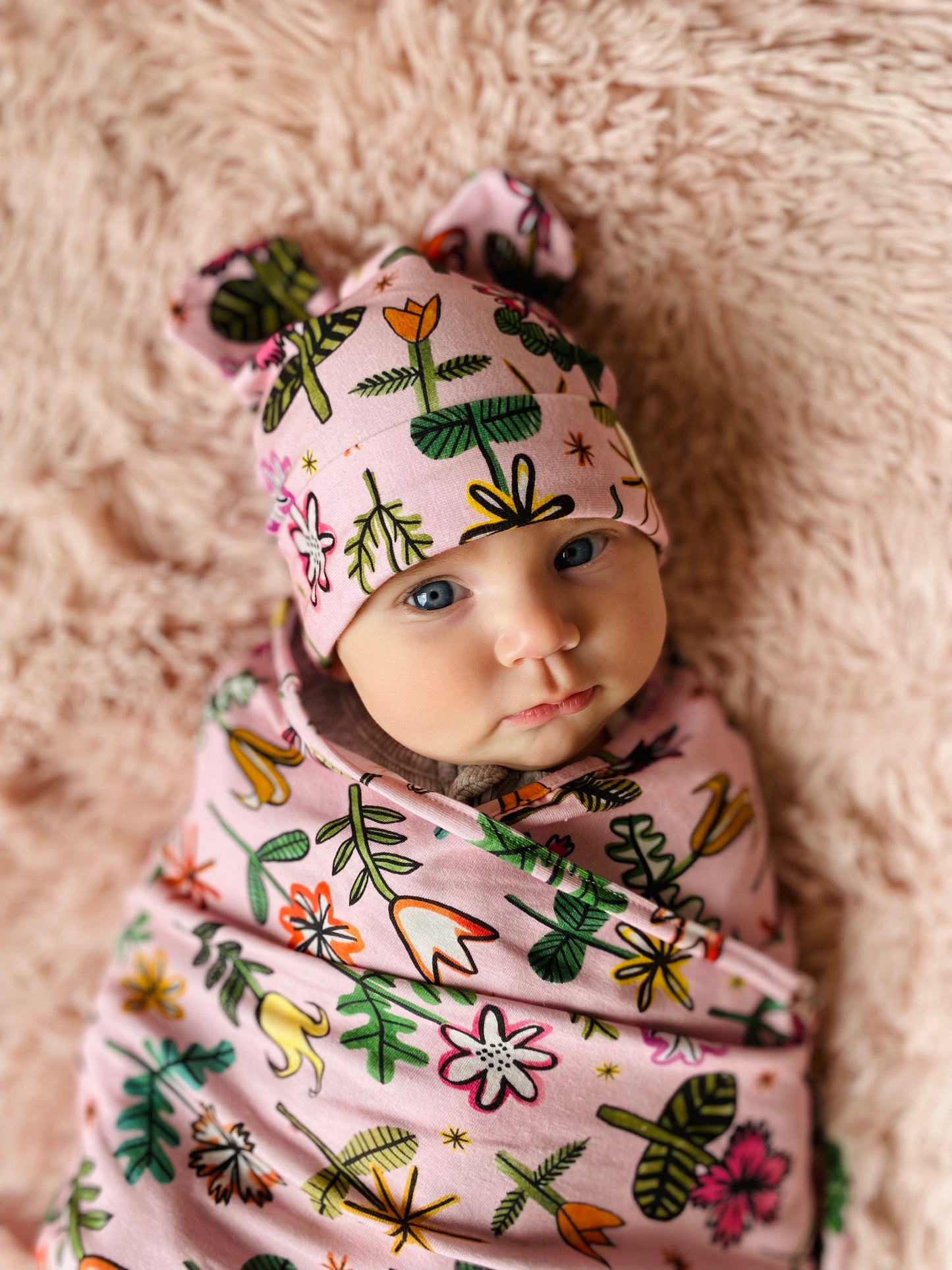 PINK BLOOMS RECEIVER SET