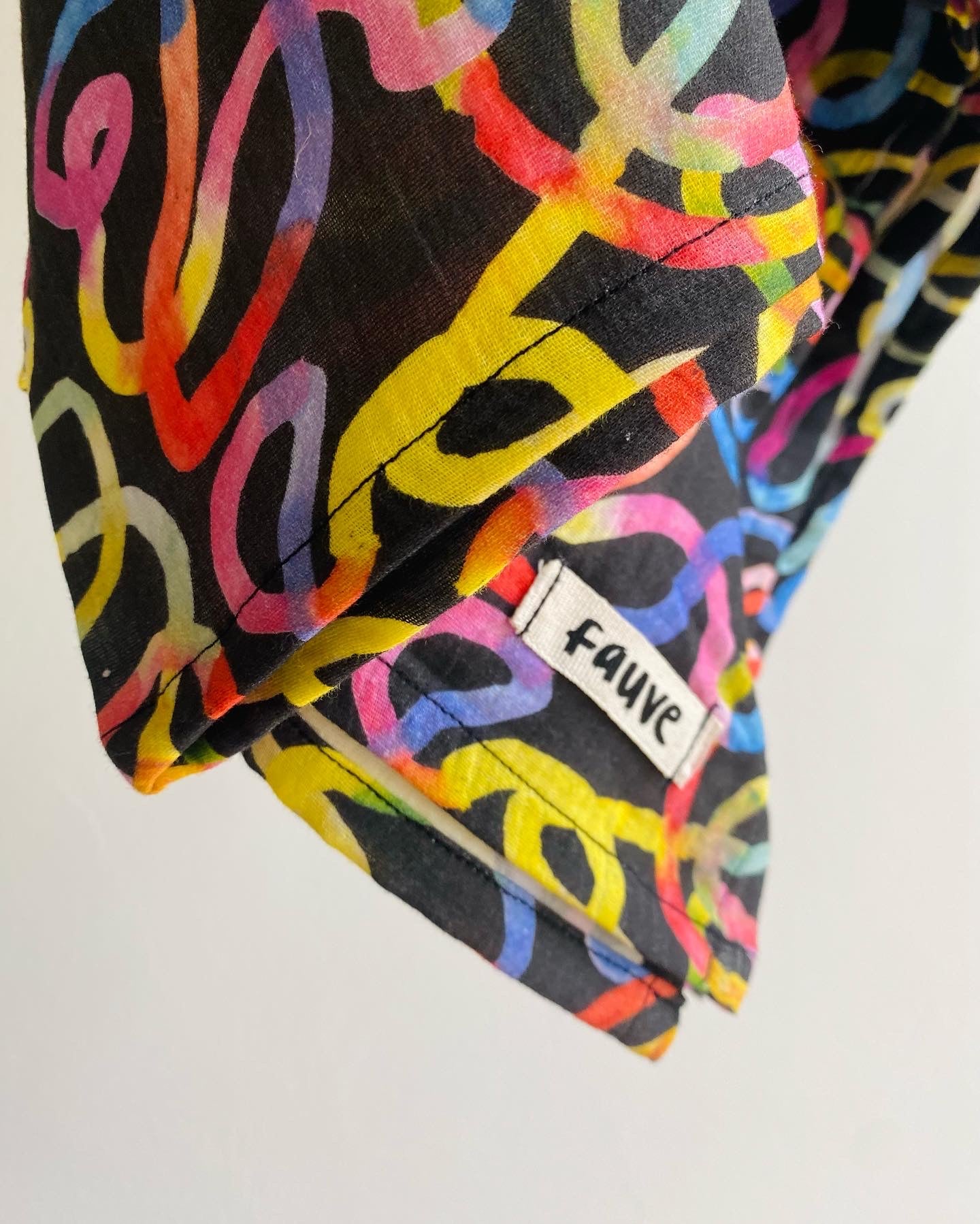 Rainbow Squiggle Muslin