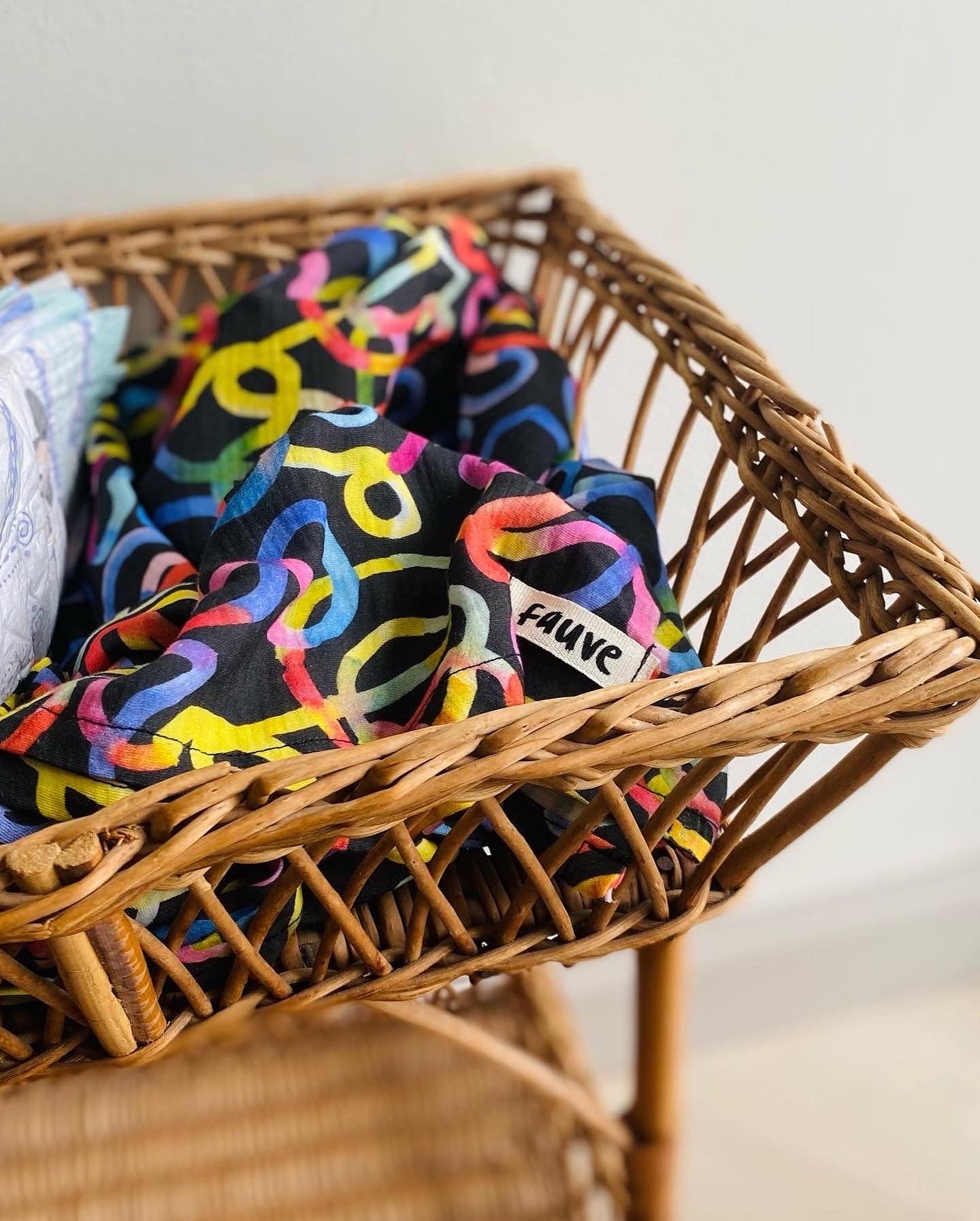 Rainbow Squiggle Muslin