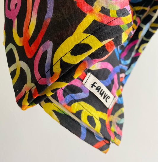 Rainbow Squiggle Muslin
